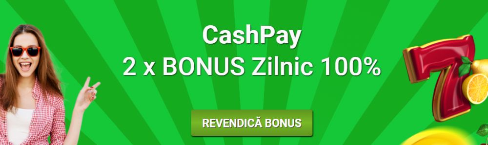 100% bonus pentru CashPay sau CashPay Delivery winbet